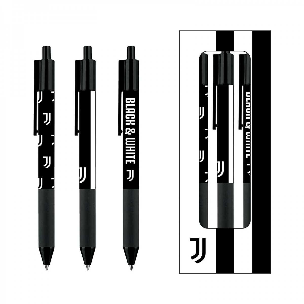 Set 3 penne a scatto a gel - Juventus
